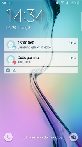 Galaxy S6 Edge giao diện