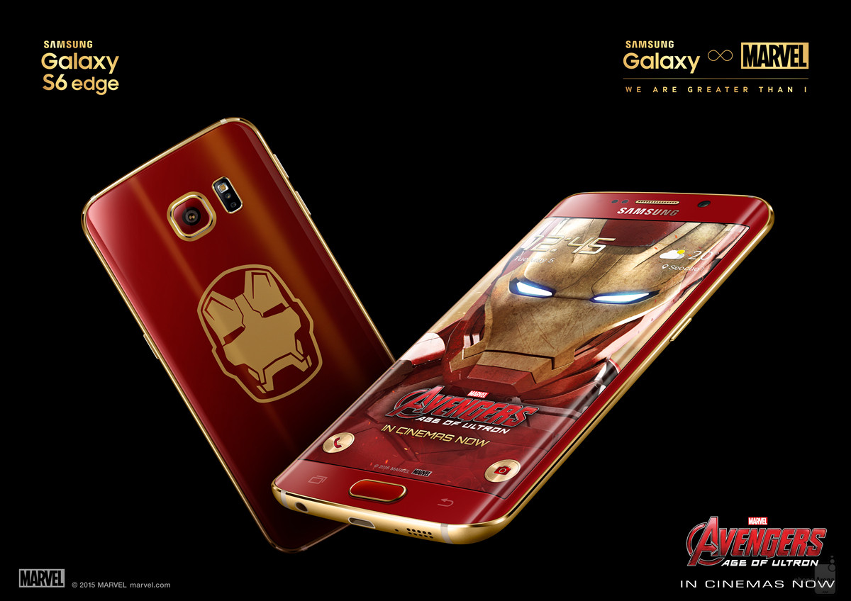 Galaxy S6 Edge Iron Man