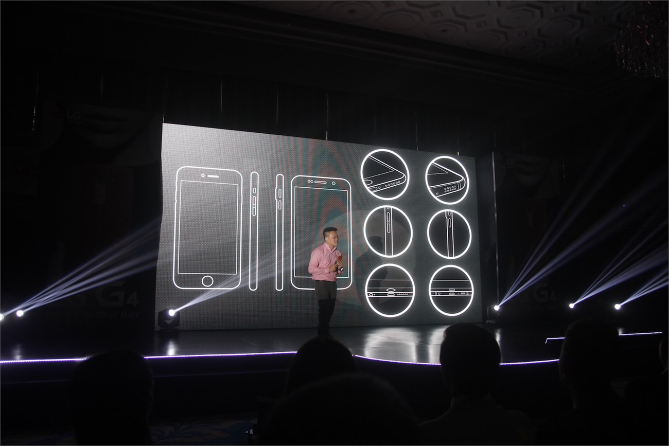 Ông Trần Mạnh Cường giới thiệu về thiết kế của LG G4 Ông Trần Mạnh Cường giới thiệu về thiết kế của LG G4