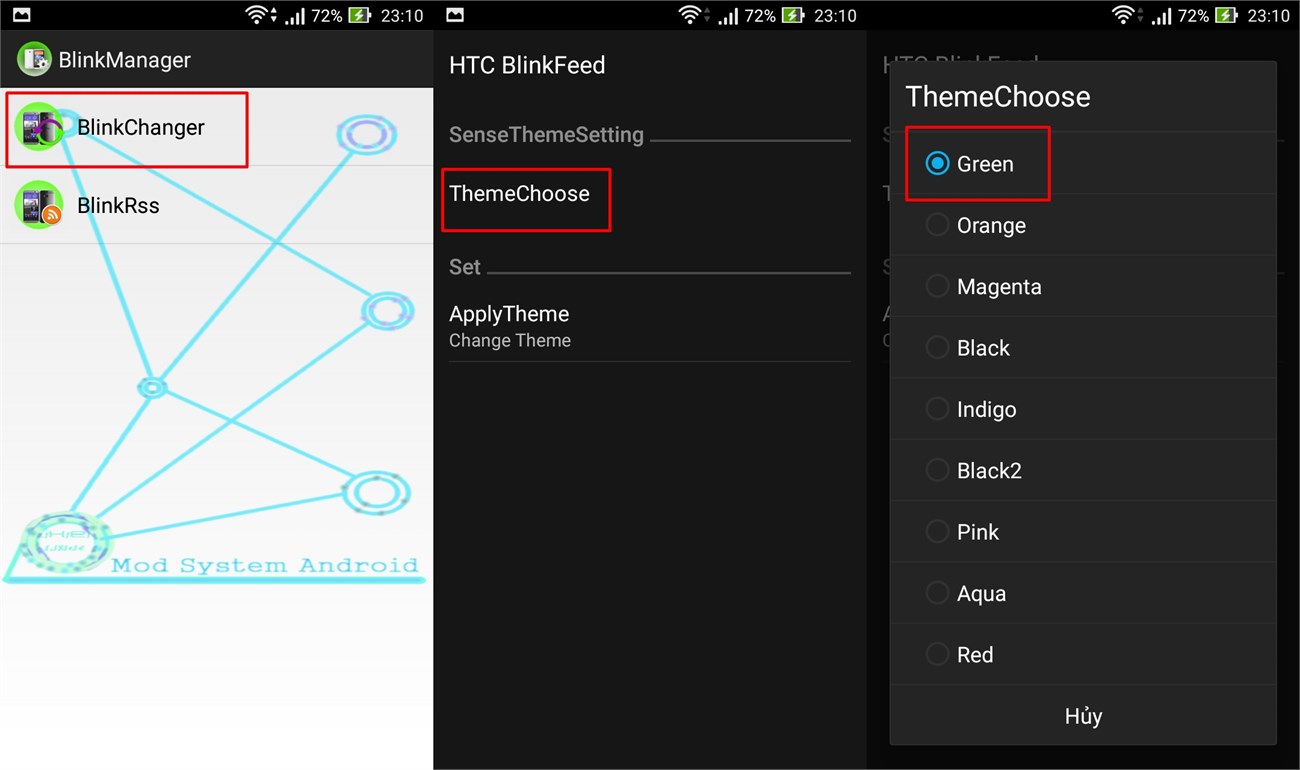 Đổi Theme cho HTC BlinkFeed