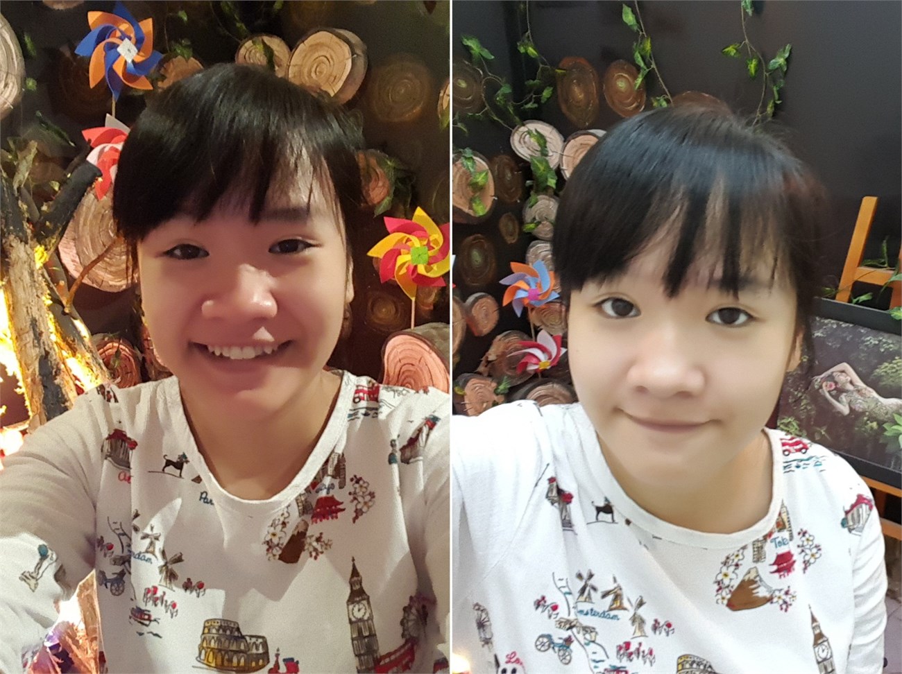 Điều kiện ánh sáng khác nhau