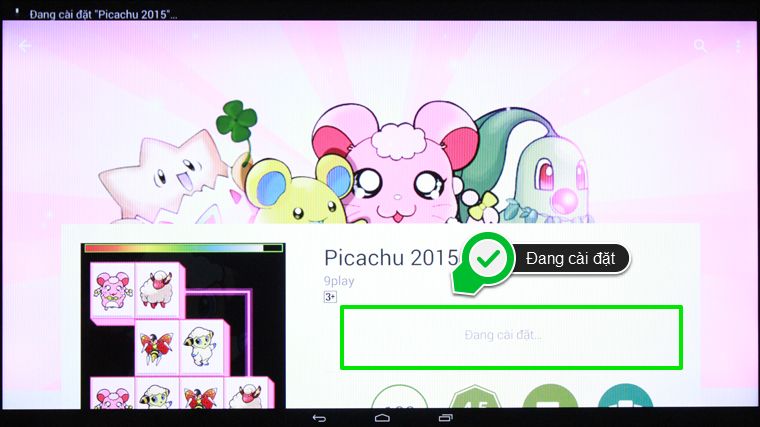Cách tải ứng dụng trên tivi thông minh Toshiba > Ứng dụng Đang cài đặt