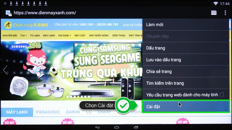 Nhấn chọn Trình duyệt Cách xóa lịch sử duyệt web trên Smart tivi Toshiba > Nhấn chọn Trình duyệt