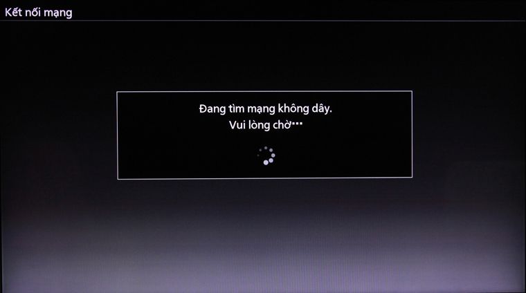 Tivi đang quét mạng wifi