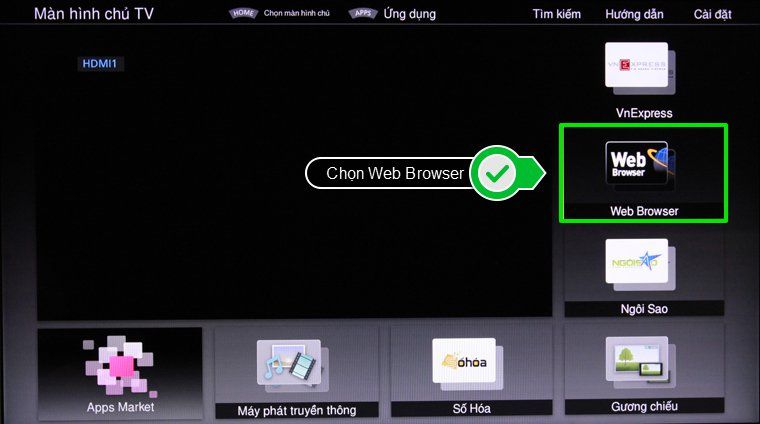 Chọn Web Browser