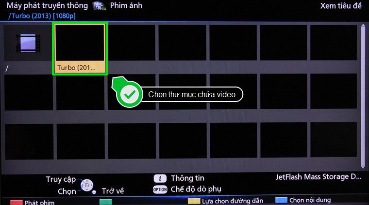 Chọn thư mục chứa video