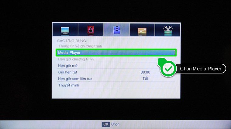 Chọn Media Player