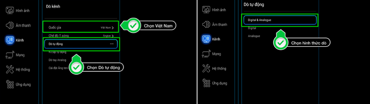 Hướng dẫn cách dò kênh trên smart tivi TCL đơn giản và nhanh nhất > Cách Dò kênh trên smart tivi TCL