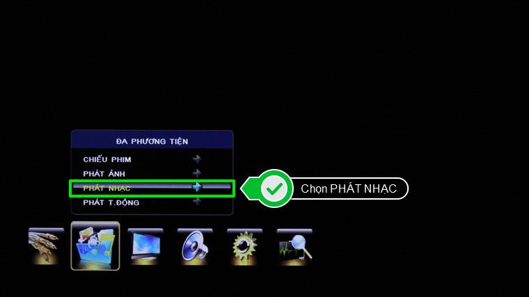 Chọn PHÁT NHẠC