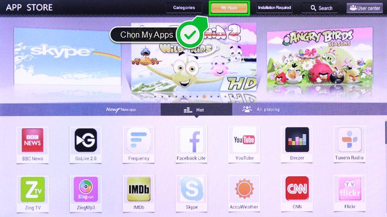 Chọn My Apps