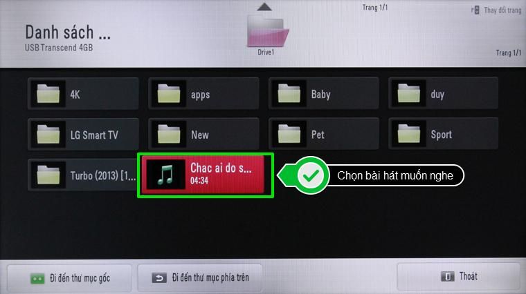 Chọn bài hát muốn nghe
