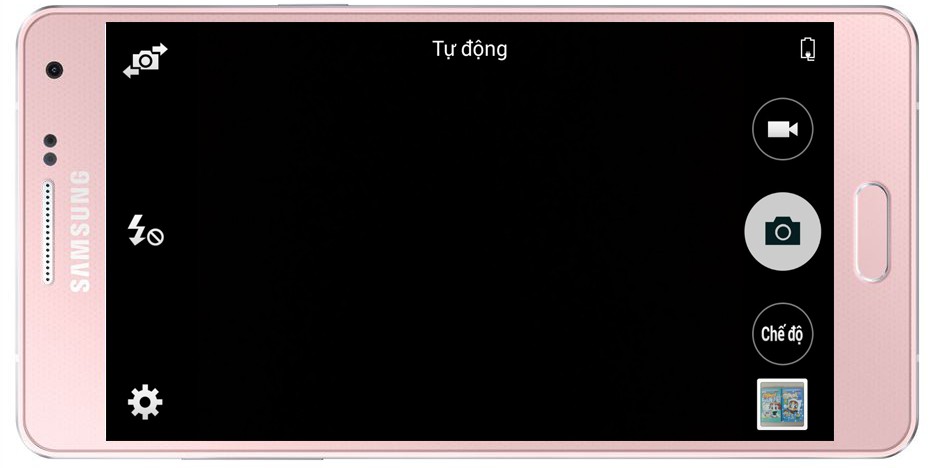 Giao diện chụp ảnh đơn giản