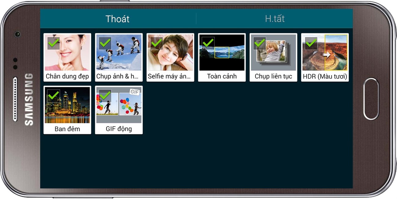 Nhiều chế độ chụp