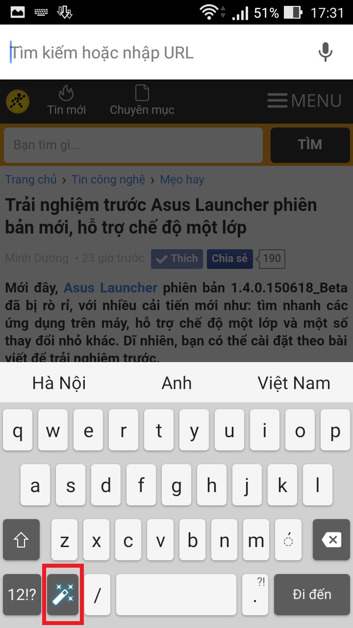 Cá nhân hóa bàn phím