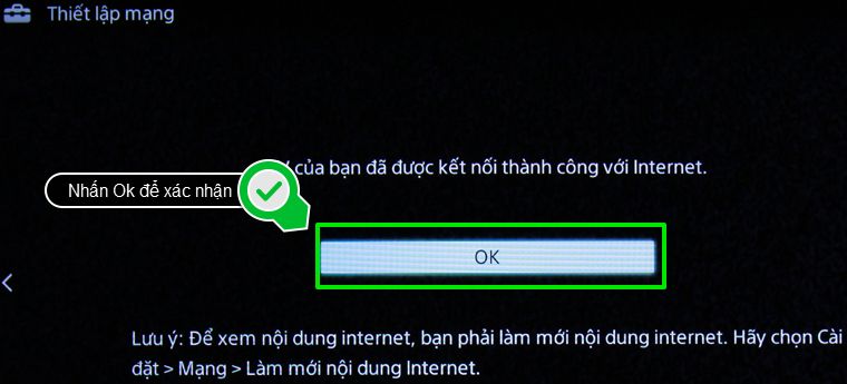 Tivi đã kết nối thành công