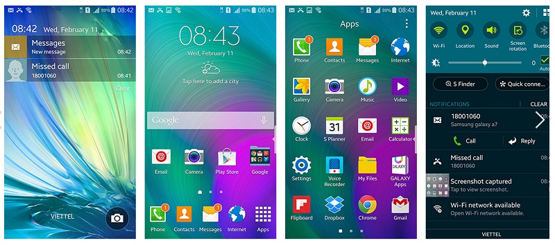giao diện galaxy a7 giao diện galaxy a7