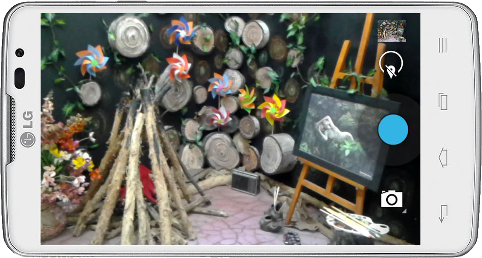 Giao diện chụp ảnh của LG L60
