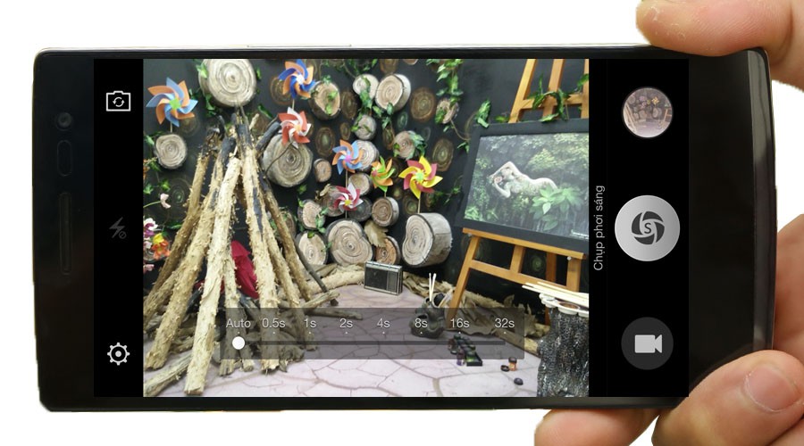 Giao diện chụp của chế độ phơi sáng Giao diện chụp của chế độ phơi sáng