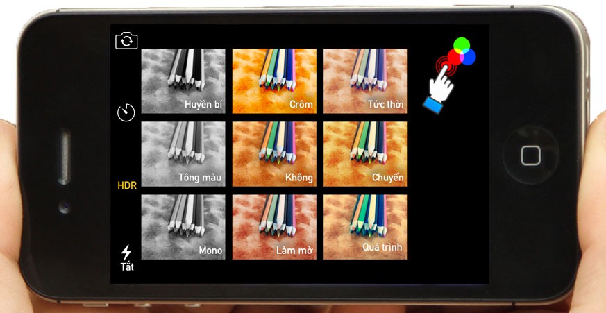 Hiệu ứng màu sắc cho camera