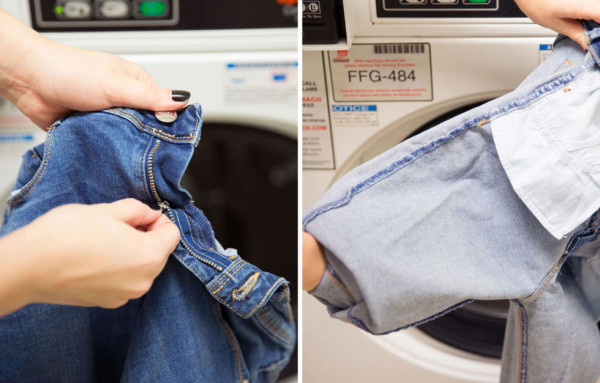 Check and classify clothes before washing