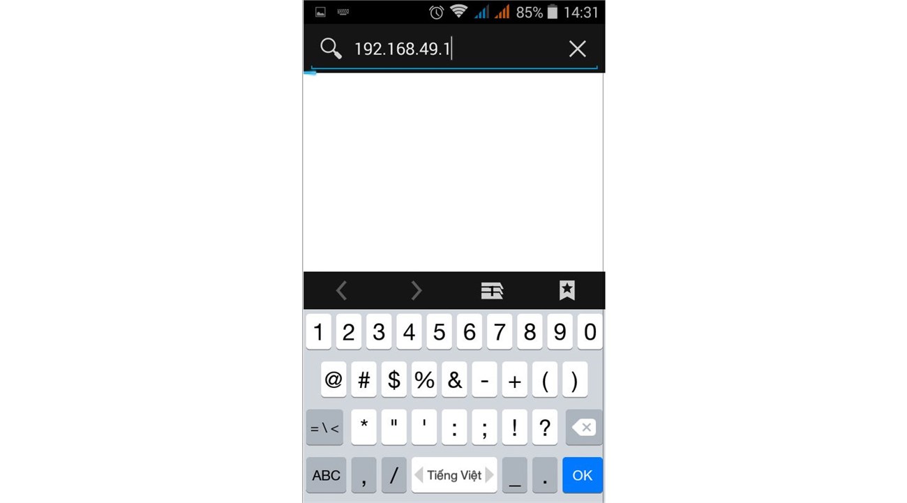 Cách sử dụng tính năng Photo Share trên Android Tivi Sony 2015 > Truy cập vào địa chỉ IP trên tivi