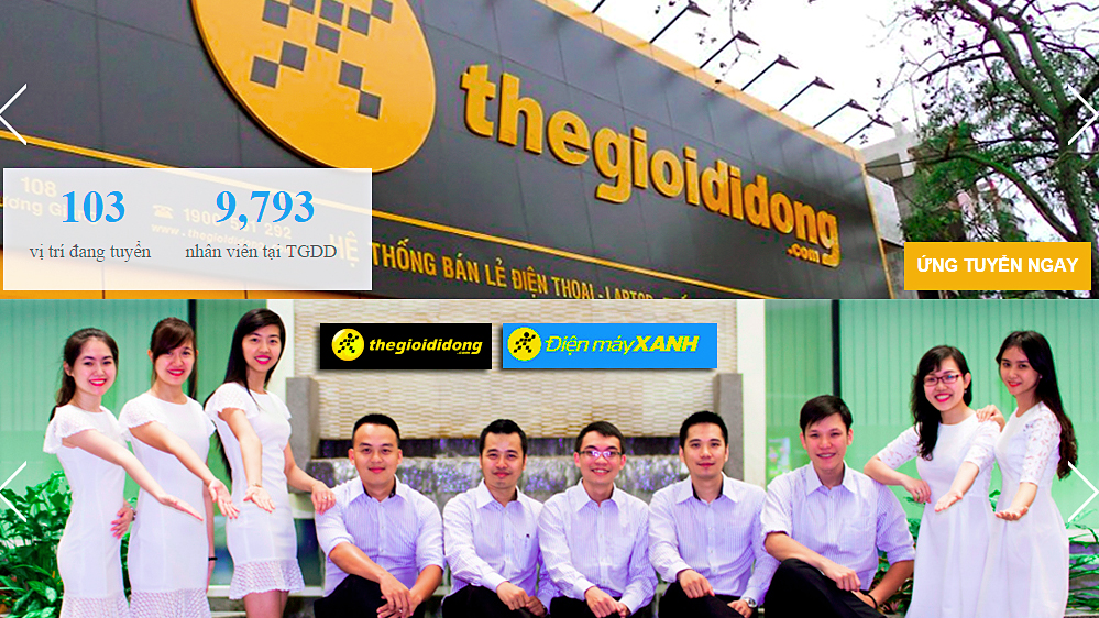 Thegioididong Tuyển Khối Siêu Thị Và Phát Triển Kd Online!