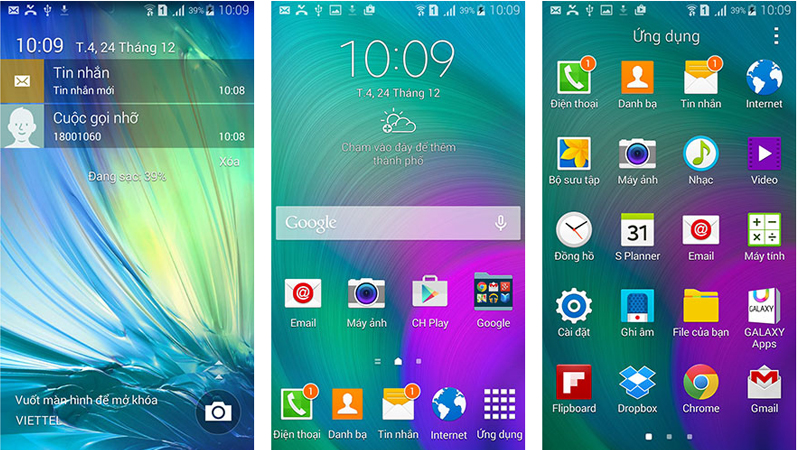 Giao diện Galaxy A5