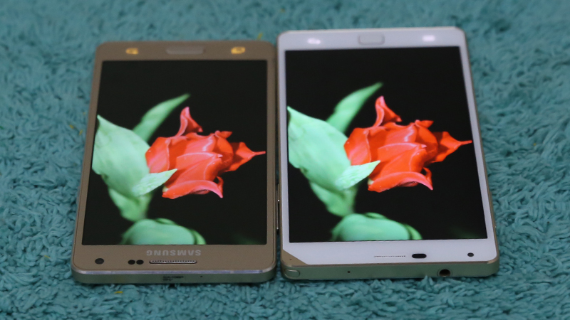 So sánh Samsung Galaxy A5 và Pantech Vega Iron 2