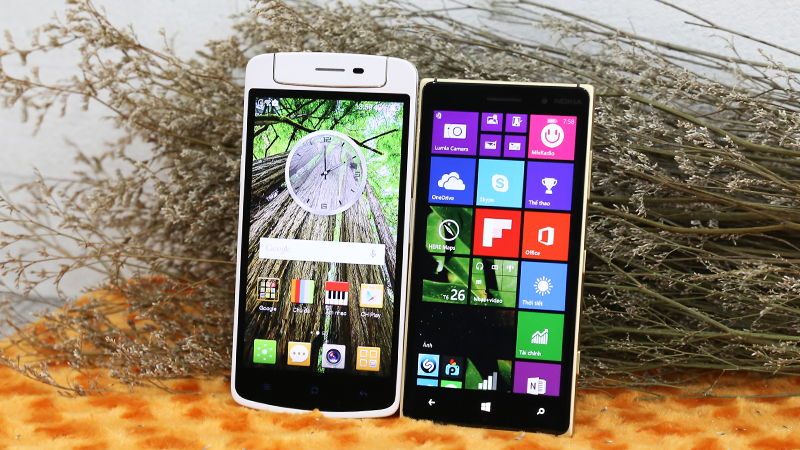 So sánh Lumia 830 và Oppo N1 Mini