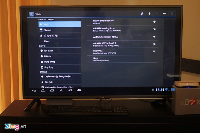 Giao diện của SGBox cũng không khác nhiều so với các máy Android.