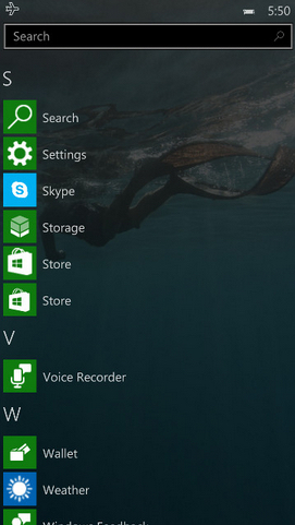 Ảnh chụp màn hình bản Windows 10 Mobile BUILD 10158 2