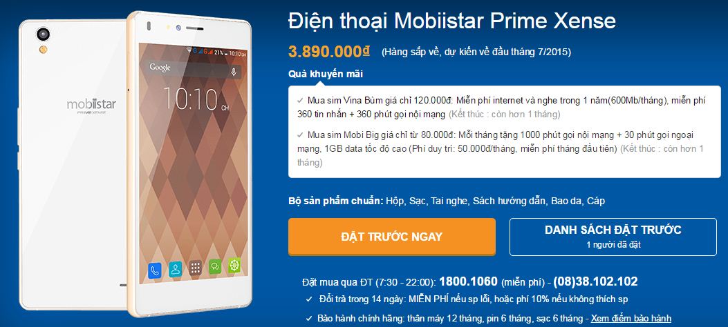 Mobiistar Prime Xense