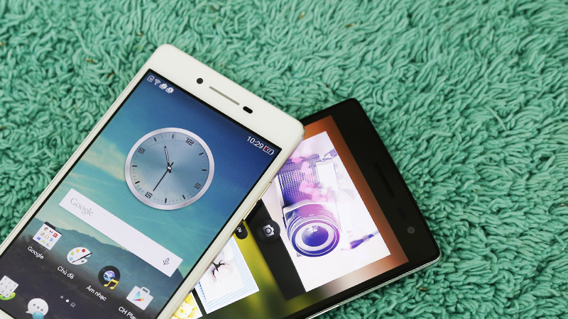 cụm camera trước trên 2 máy