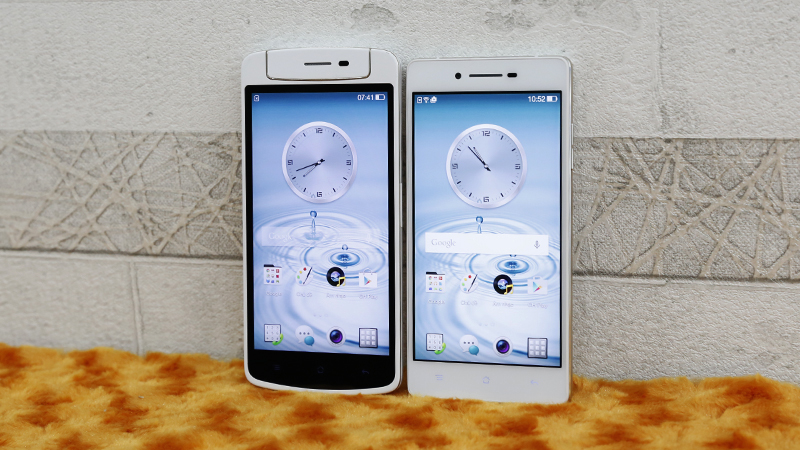 cuộc đấu của Oppo N1 mini và Oppo R1K