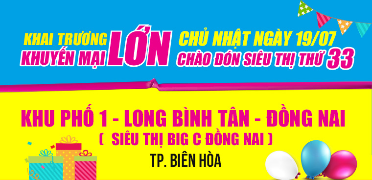 Tưng bừng khai trương siêu thị Điện máy XANH Big C Đồng Nai