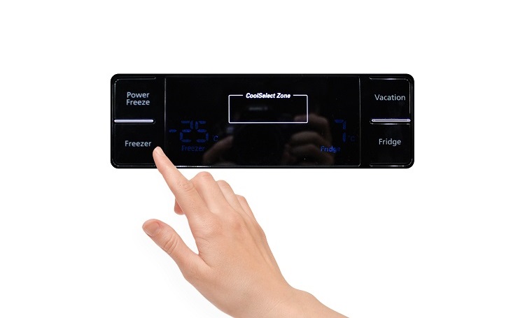 Cách sử dụng bảng điều khiển tủ lạnh Samsung RSH5ZLMR1/XSV 518 lít > Cách sử dụng bảng điều khiển tủ lạnh Samsung RSA1WTSL1-XSV 520 lít