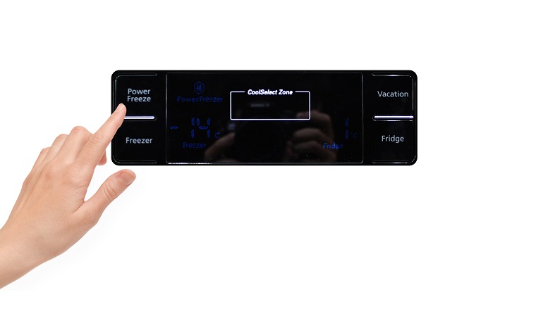 Cách sử dụng bảng điều khiển tủ lạnh Samsung RSH5ZLMR1/XSV 518 lít > Cách sử dụng bảng điều khiển tủ lạnh Samsung RSA1WTSL1-XSV 520 lít