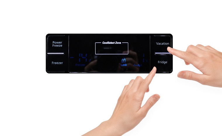 Cách sử dụng bảng điều khiển tủ lạnh Samsung RSH5ZLMR1/XSV 518 lít > Cách sử dụng bảng điều khiển tủ lạnh Samsung RSA1WTSL1-XSV 520 lít