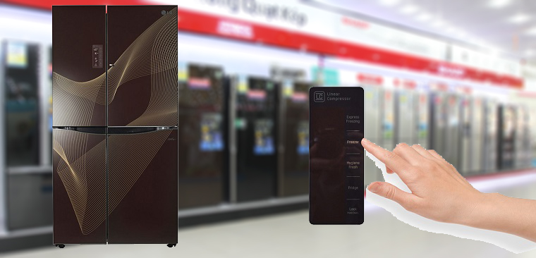 Cách sử dụng bảng điều khiển tủ lạnh LG GR-R267LGK 629 lít