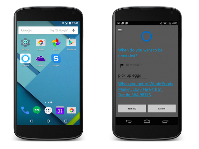 Cortana chuẩn bị có mặt trên Android