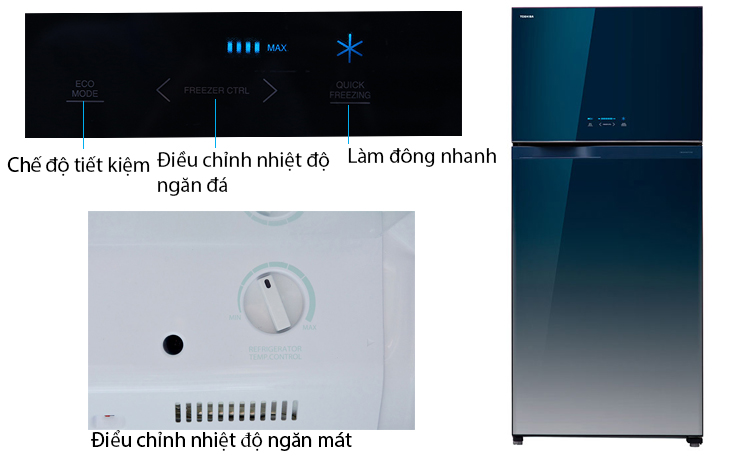 Cách xác định tên sản phẩm trên tủ lạnh Toshiba