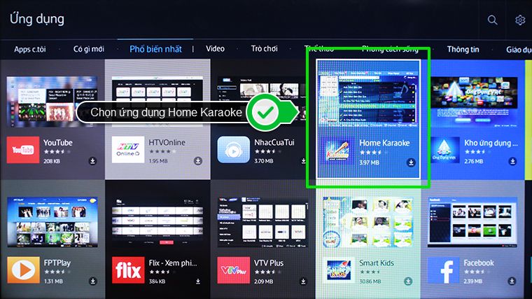 Ứng dụng Home Karaoke trong kho ứng dụng
