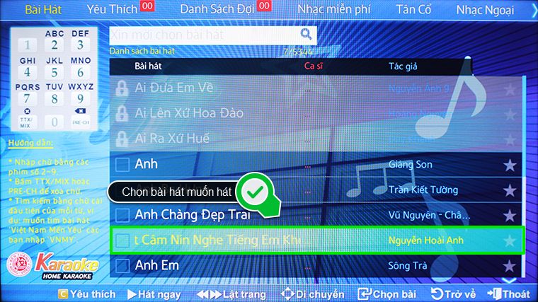 Cách sử dụng ứng dụng hát karaoke trên Smart tivi Samsung 2015