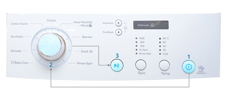 Cách sử dụng bảng điều khiển máy giặt LG WD-7800 7kg