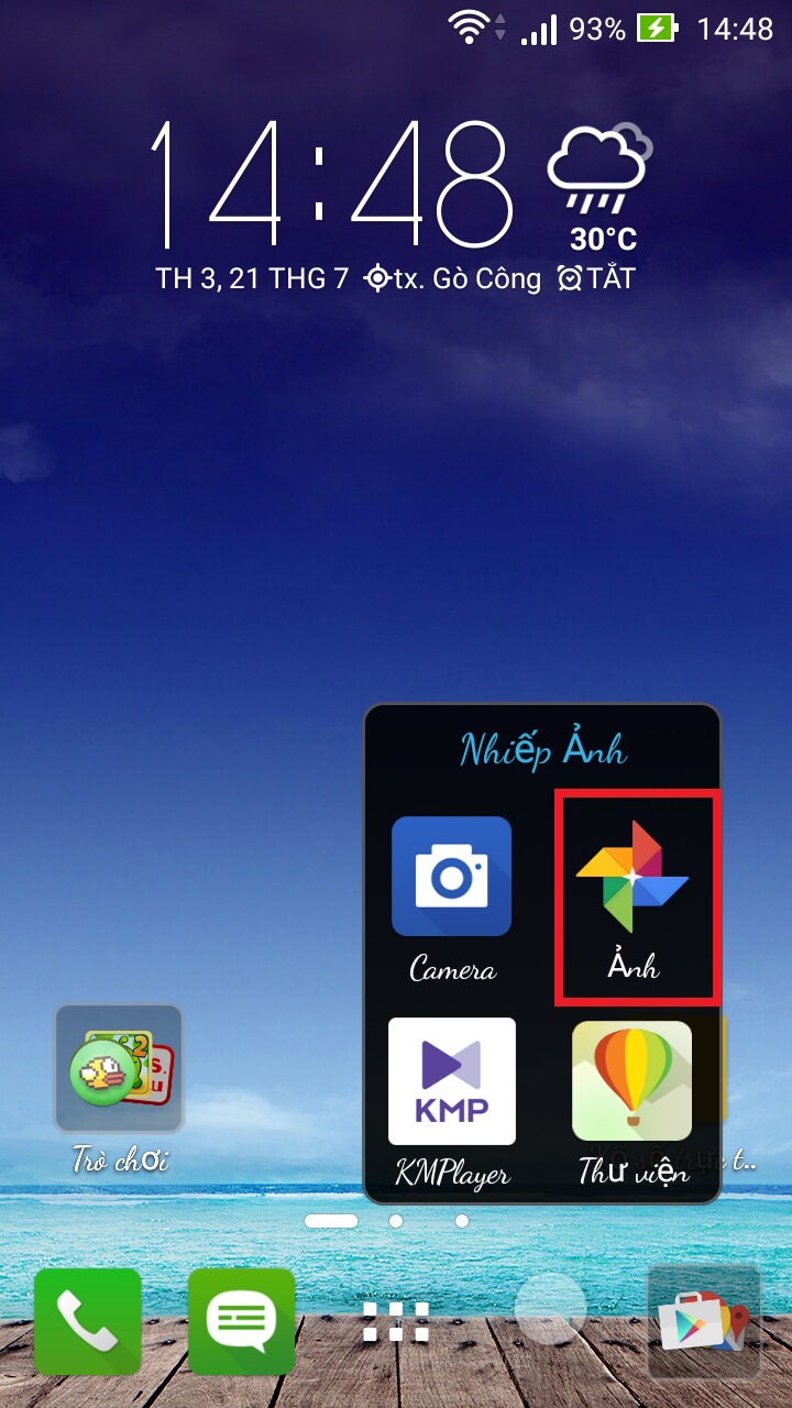 Mở ứng dụng Google Photos Mở ứng dụng Google Photos