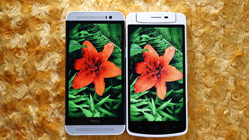 So sánh HTC One E8 Dual và Oppo N1 mini