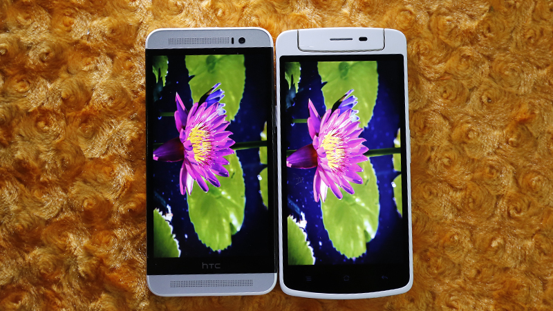 So sánh HTC One E8 Dual và Oppo N1 mini