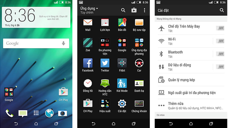 So sánh HTC One E8 Dual và Oppo N1 mini