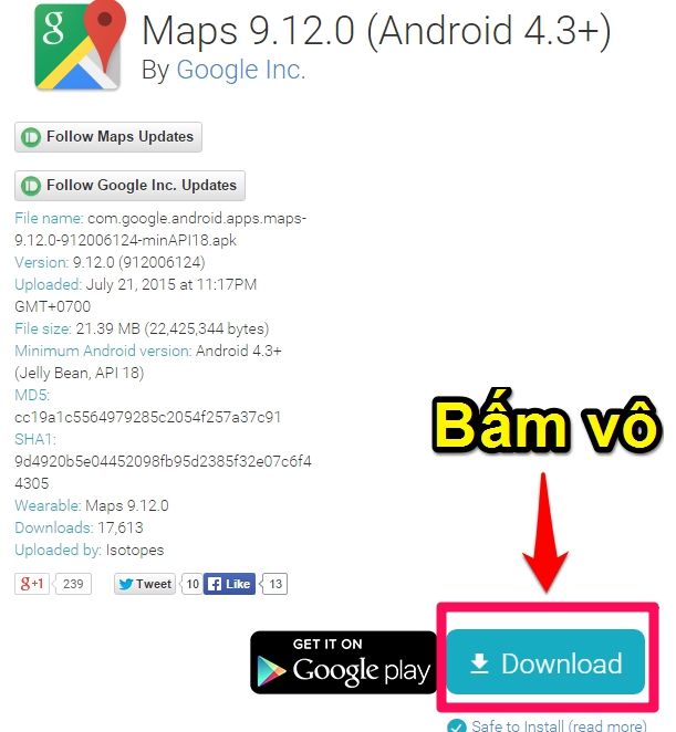 Tải Google Maps 9.12.0 Tải Google Maps 9.12.0