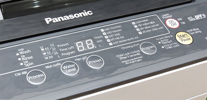 Cách sử dụng bảng điều khiển máy giặt Panasonic NA-F70VB6HDK